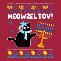 Meowzel Tov Chanukah Jewish Black Cat Hanukkah Ugly Sweater Basic T-shirt | Artistshot