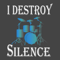 I Destroy Silence  Drummer Gift 1 Basic T-shirt | Artistshot