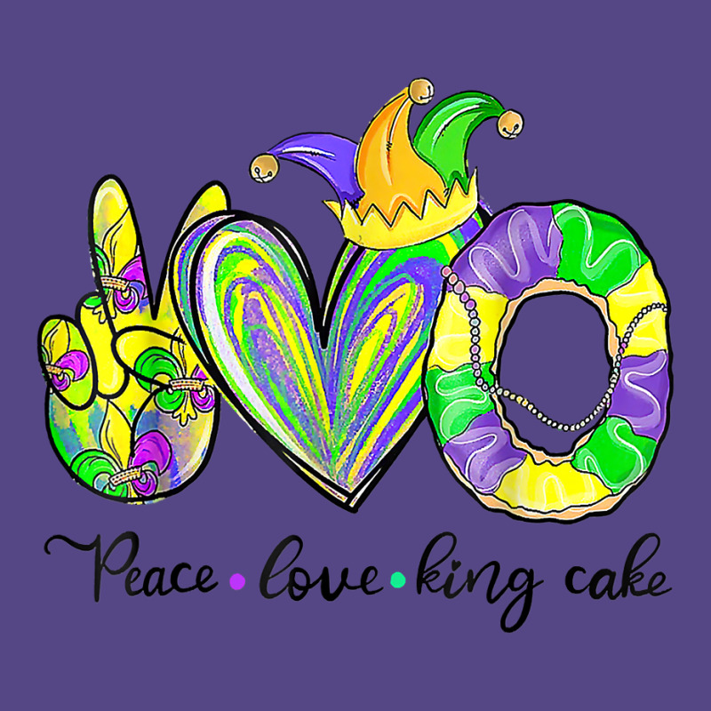 Peace Love King Cake Mardi Gras Tshirt Men Women Kids T Shirt Basic T-shirt | Artistshot