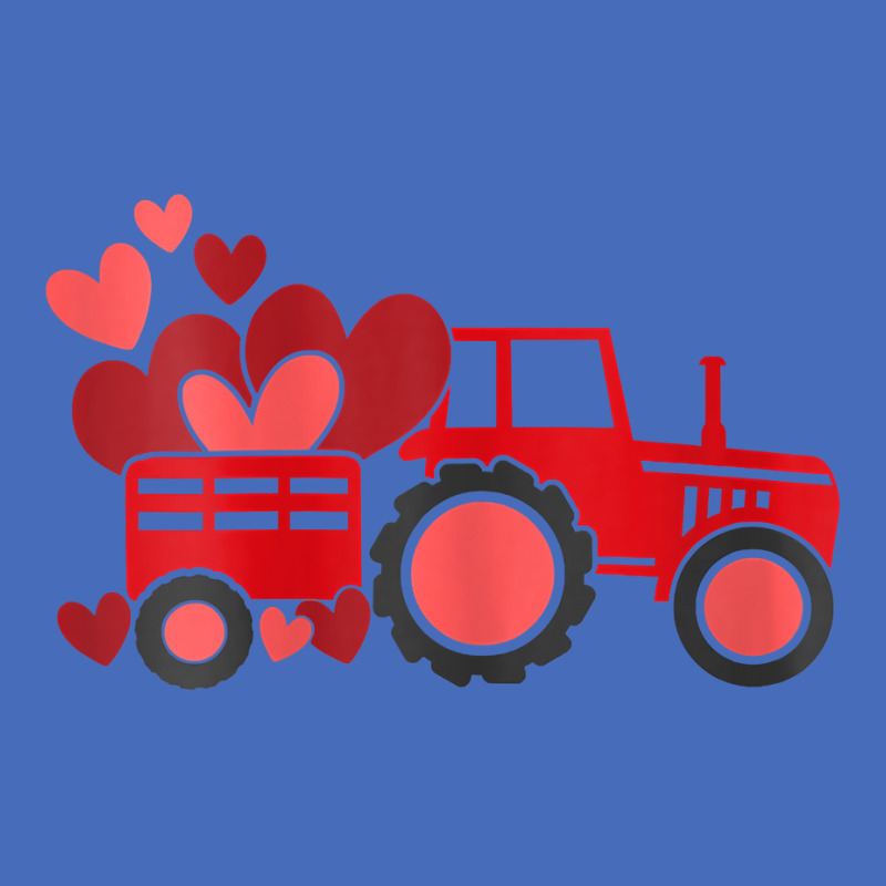 Womens Happy Valentines Day Heart In Tractor Funny Toddler Womens T Sh Basic T-shirt | Artistshot