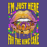 I'm Just Here For The King Cake Lips Mardi Gras Party T Shirt Basic T-shirt | Artistshot