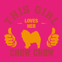 This Girl Loves Her Chow Chow Scorecard Crop Tee | Artistshot