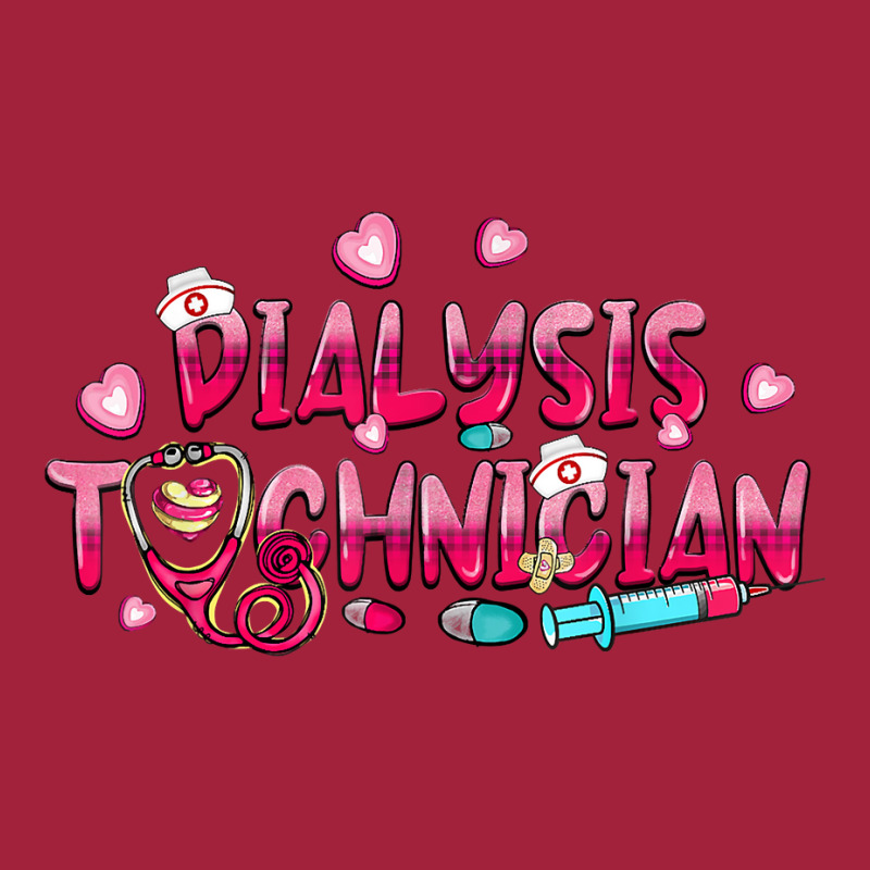 Dialysis Technician Buffalo Plaid Heart Cute Valentine's Day T Shirt Basic Youth T-shirt by kulowbu | Artistshot