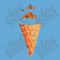 Gingerbread House Ice Cream Cone,christmas Snowy Gingerbread Basic Youth T-shirt | Artistshot