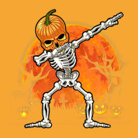 Pumpkin Skeleton Dabbing Funny Halloween Costume Basic T-shirt | Artistshot