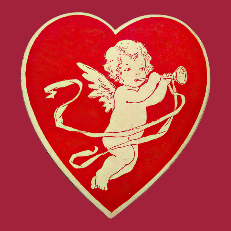 Red Heart Valentine Coquette Cherub Angel Basic T-shirt | Artistshot