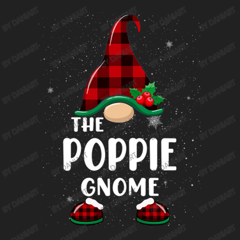 Poppie Gnome Buffalo Plaid Matching Family Christmas Pajama Funny Gift Basic T-shirt | Artistshot