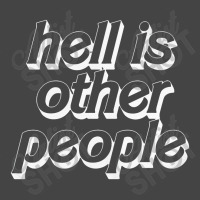 Hell Is Other People   Nihilist Typographic Design Basic T-shirt | Artistshot