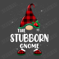 Stubborn Gnome Buffalo Plaid Matching Family Christmas Pajama Funny Gi Basic T-shirt | Artistshot