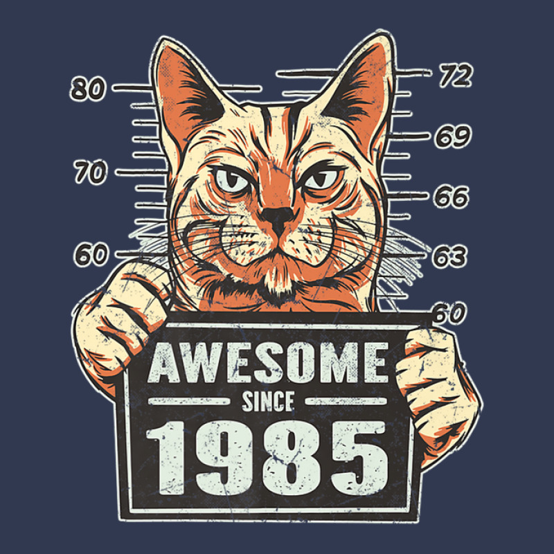 Awesome Since 1985 Cat Vintage 37th Birthday Basic T-shirt | Artistshot