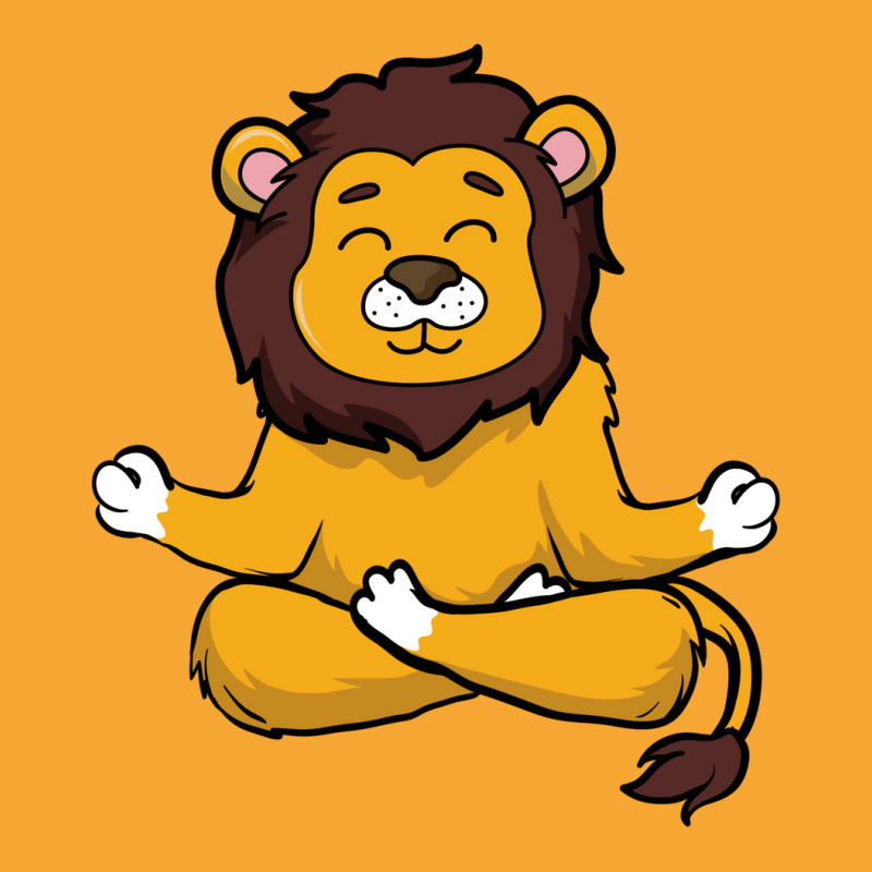 Meditation Yoga Lion Cartoon Basic T-shirt by reganidesh2 | Artistshot