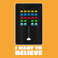 I Want To Believe Space Alien Invaders T Shirt Basic T-shirt | Artistshot