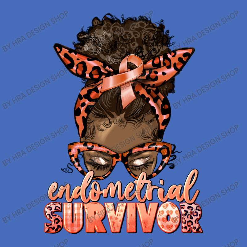 Endometrial Cancer Survivor Afro Messy Bun Basic T-shirt | Artistshot