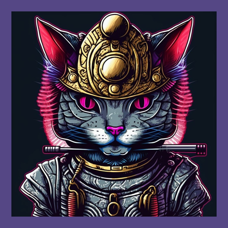 Samurai Cyborg Cat Basic T-shirt | Artistshot