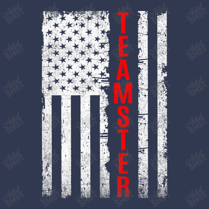 Teamster Proud American Flag Distressed Premium Basic T-shirt by home12 | Artistshot