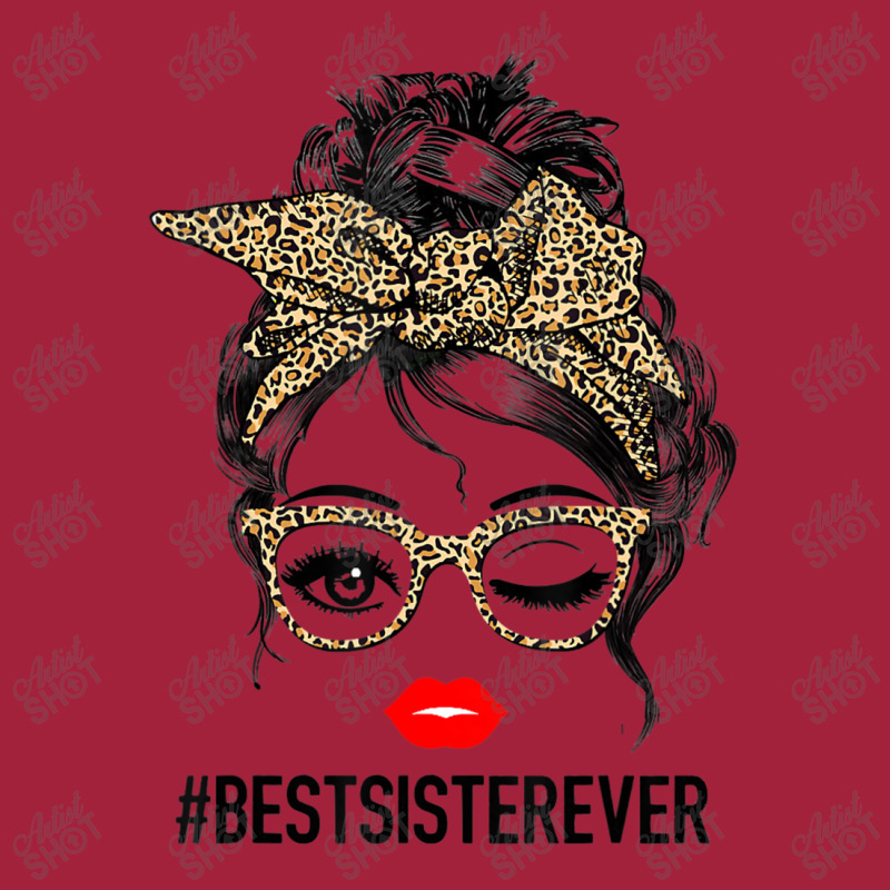 Best Sister Ever Mother's Day Messy Bun Basic T-shirt | Artistshot