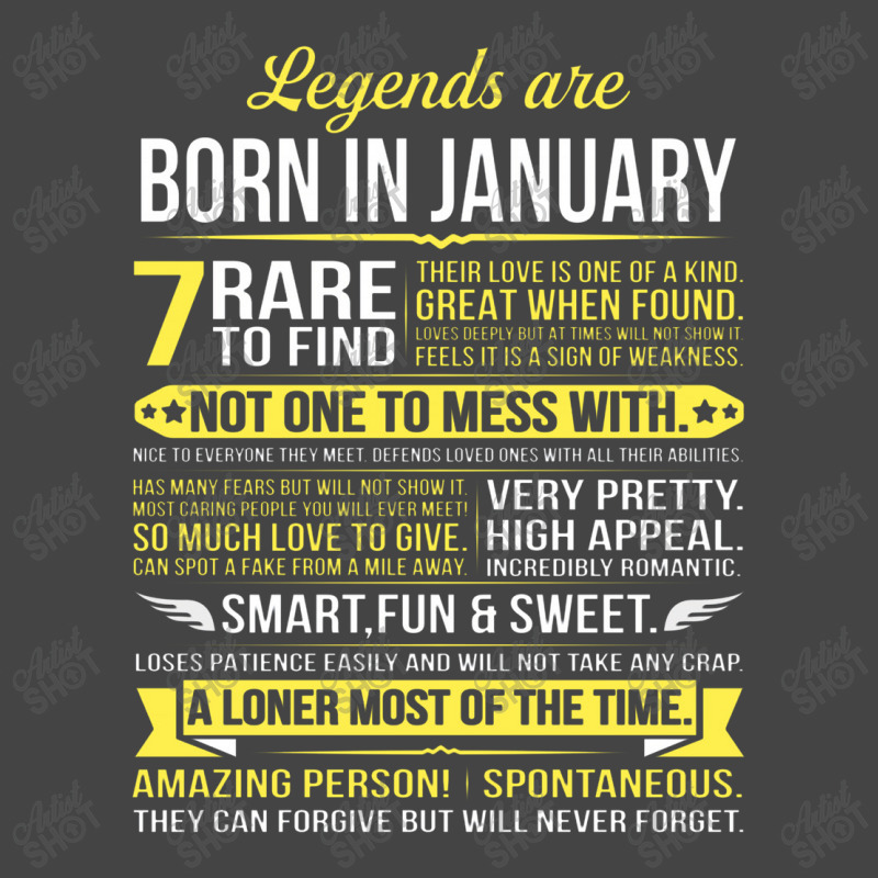 Legends Are Born In January Basic T-shirt | Artistshot