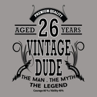 Vintage Dud Aged 26 Years Scorecard Crop Tee | Artistshot