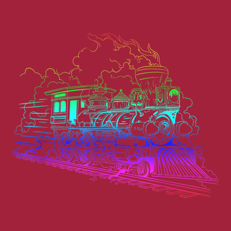 Railroad Model Train Steam Train Glow Model Railro Basic T-shirt | Artistshot