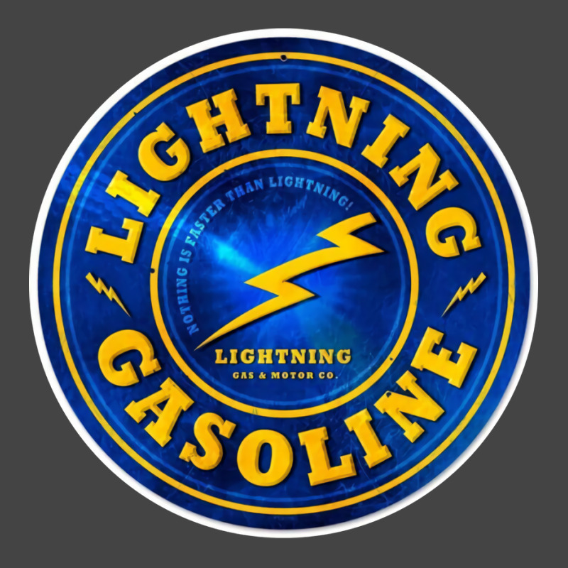 Vintage Lightning Gasoline Sign Retro Basic T-shirt | Artistshot