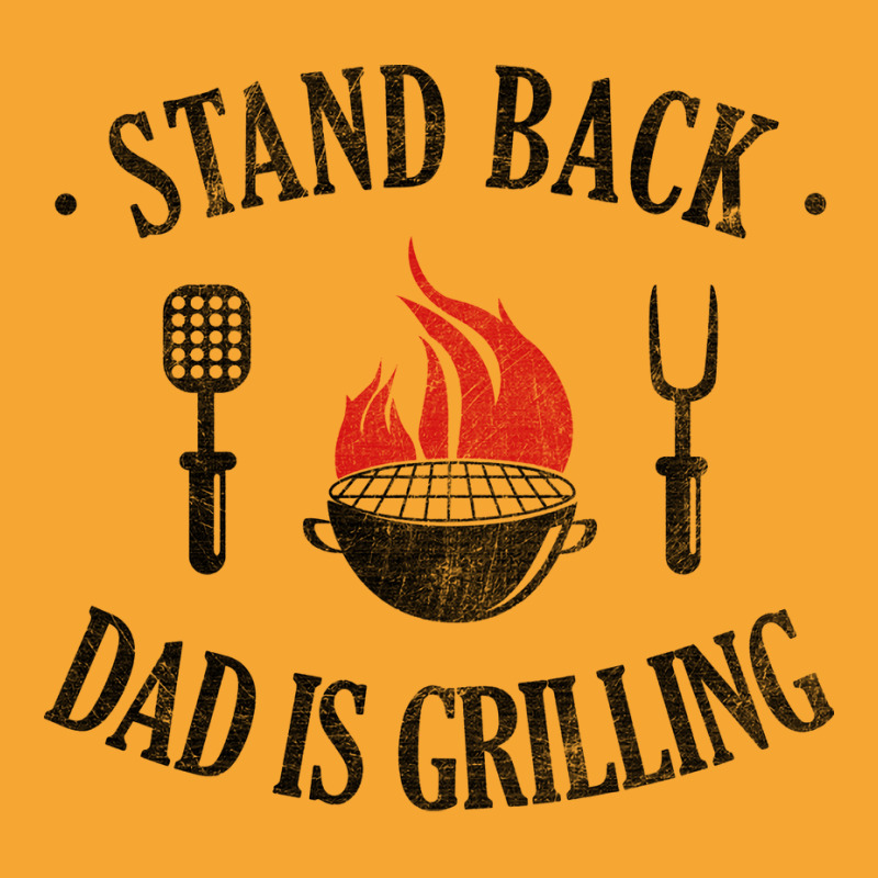 Bbq Stand Back Dad Is Grilling Basic T-shirt by strosesimonsf | Artistshot