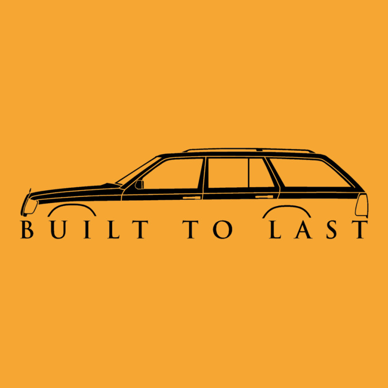 Built To Last  W124 Station Wagon Car Silhouette Basic T-shirt by davoltemmsk | Artistshot