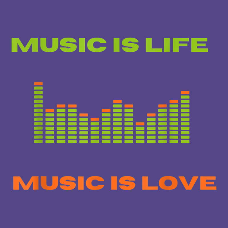 Music Is Life Music Is Love Equalizer Spectrum Ana Basic T-shirt by been | Artistshot