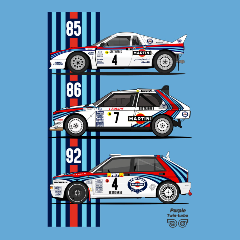 Lancia Martini Trio Basic T-shirt by caplessoroan | Artistshot