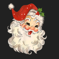 Pink Santa Retro Vintage Christmas T Shirt Basic T-shirt | Artistshot