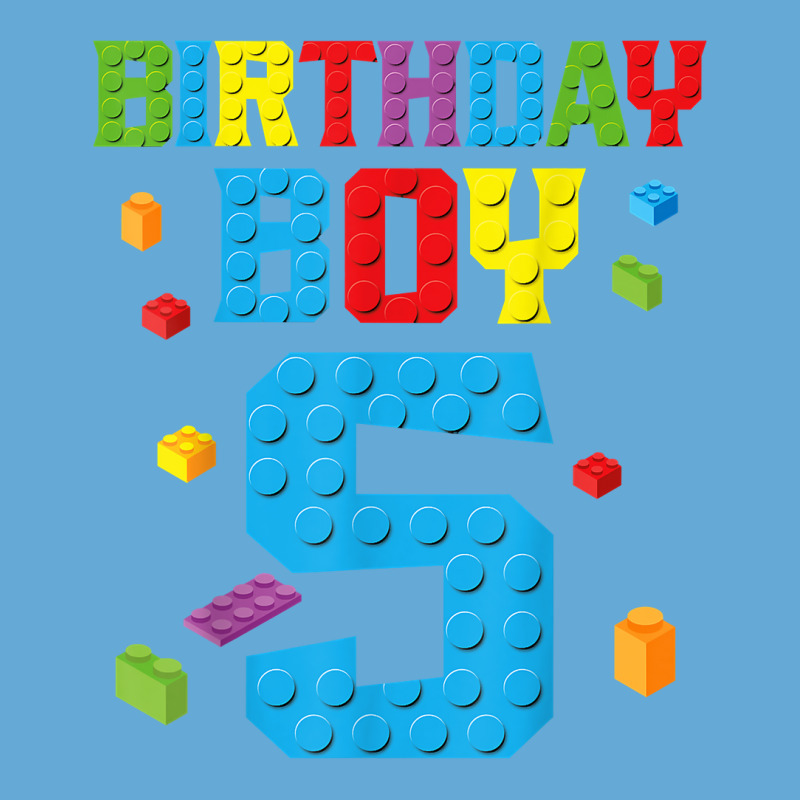 Master Builder 5th Birthday Boy 5 Five Year Buildi Basic T-shirt | Artistshot