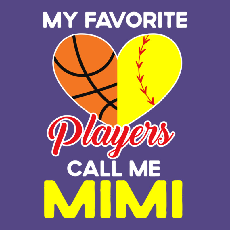 My Favorite Players Call Me Mimi Softball Basketba Basic T-shirt | Artistshot