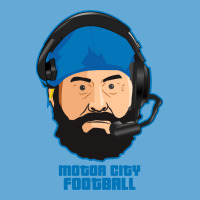 Motor City Football Cartoon Vector Basic T-shirt | Artistshot