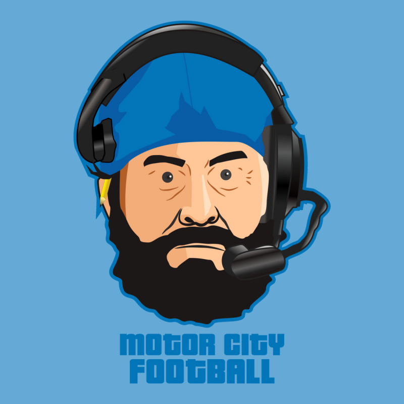 Motor City Football Cartoon Vector Basic T-shirt | Artistshot