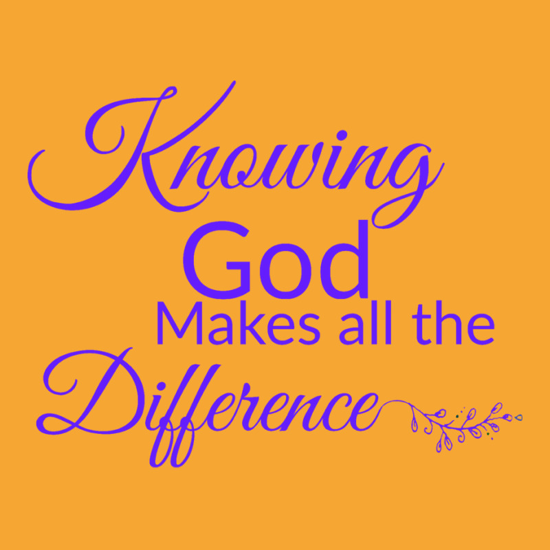 Knowing God Makes All The Difference Humor Basic T-shirt by fathiyharebd | Artistshot