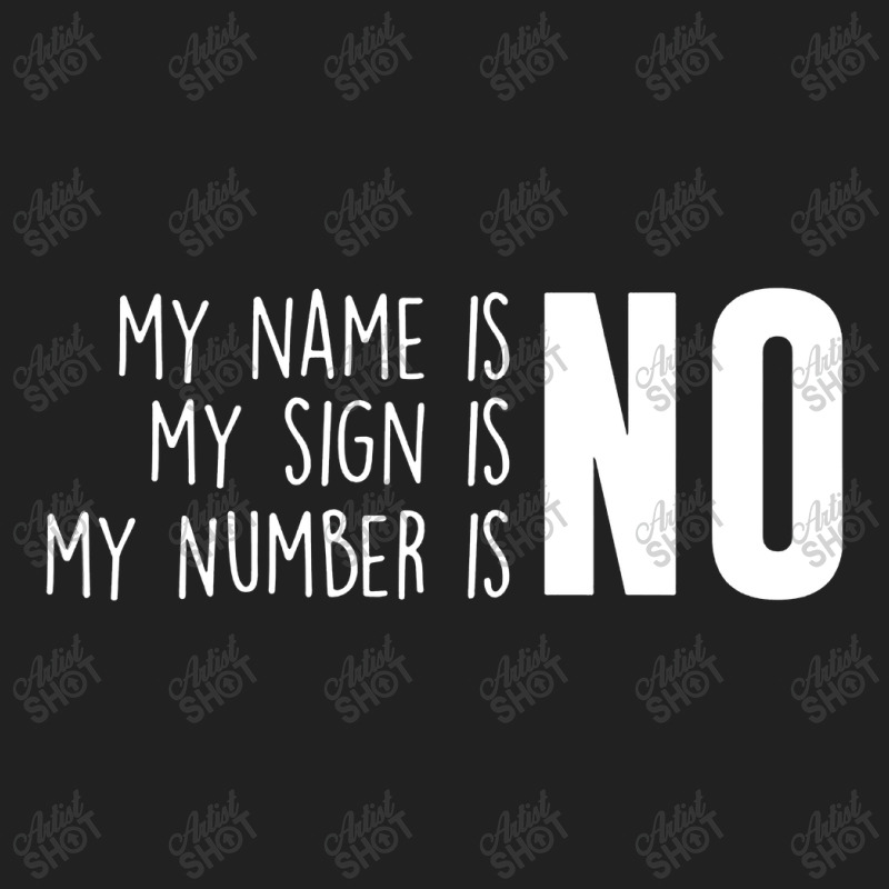 My Name Is No My Number Is No Meghan Basic Youth T-shirt by Brownbubbles | Artistshot