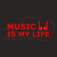 Music Is My Life Ladies Fitted T-shirt | Artistshot