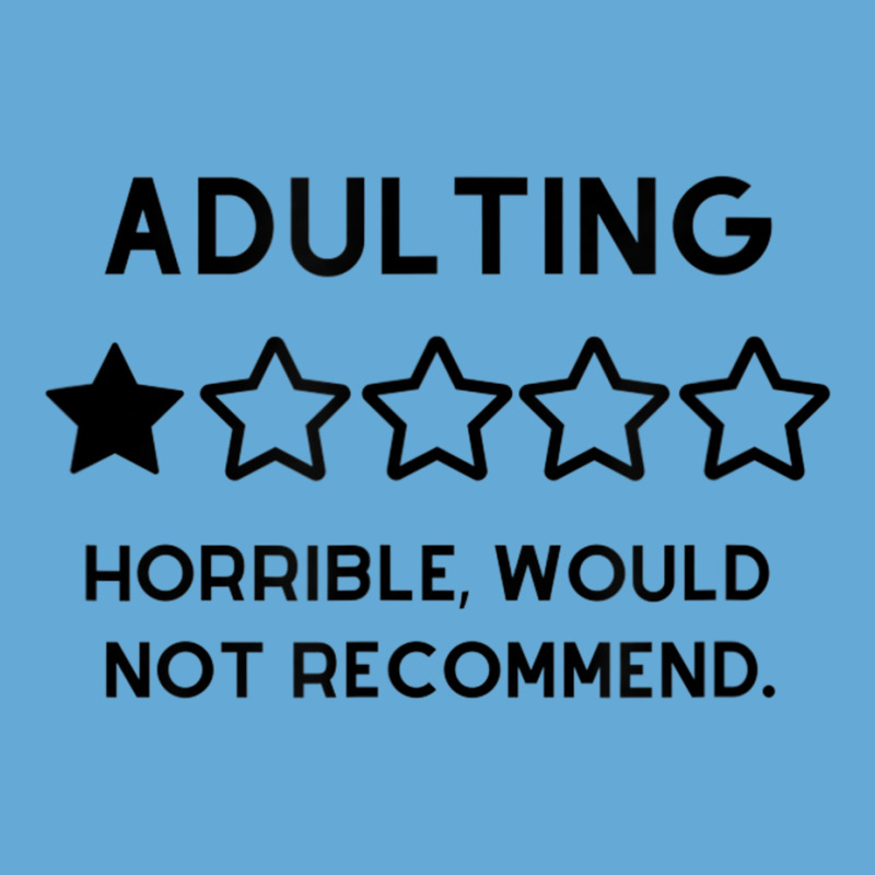 Adulting Is Not Recommended, One Star Review, Funn Basic Youth T-shirt | Artistshot