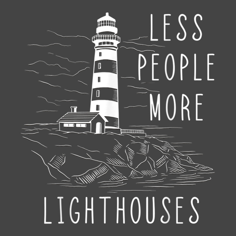 Lighthouse Less People More Lighthouses Seaside Li Basic Youth T-shirt by catotdmontis | Artistshot