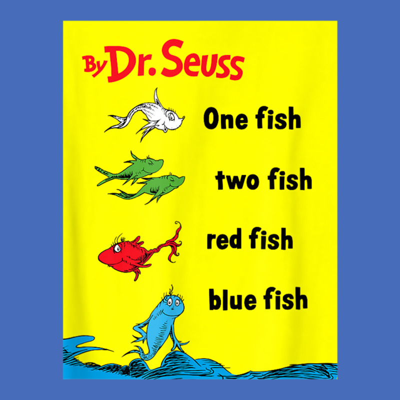 Dr. Seuss One Fish Two Fish Book Cover Basic Youth T-shirt By ...