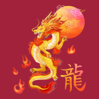 Asian Dragon And Sun, Oriental Chinese Art, Orange Basic Youth T-shirt | Artistshot