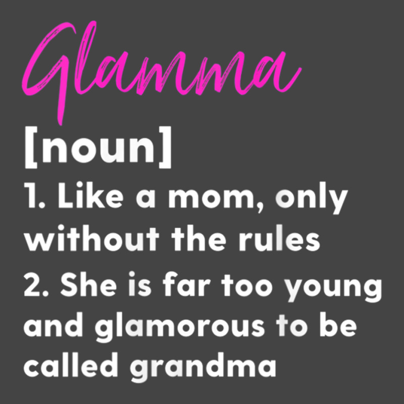 Womens Glamma Definition Funny Grandma Grandmother Basic T-shirt by aiiluurosy | Artistshot