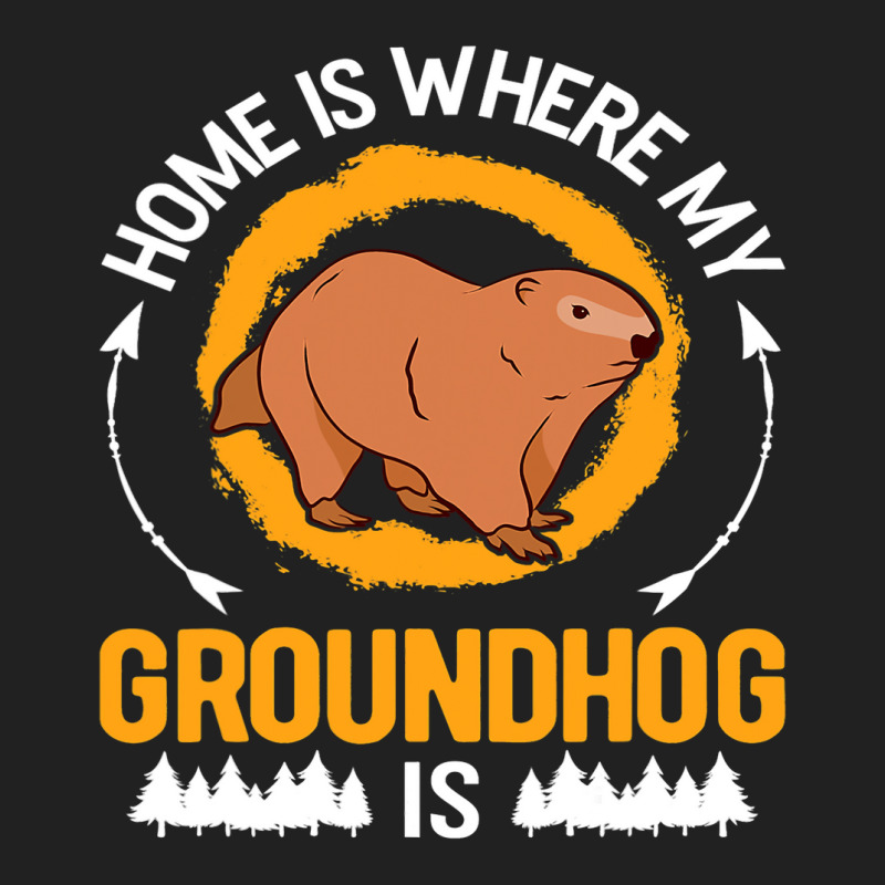 Home Is Where My Groundhog Is Marmot 1 Basic T-shirt by XAVIERESPREE | Artistshot