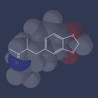 Ecstasy Molecule Chemistry Green Basic T-shirt | Artistshot