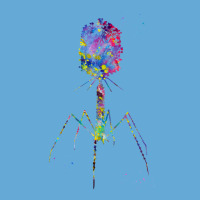 Bacteriophage Blue Basic T-shirt | Artistshot