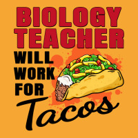 Biology Teacher Will Work For Tacos 70s Basic T-shirt | Artistshot