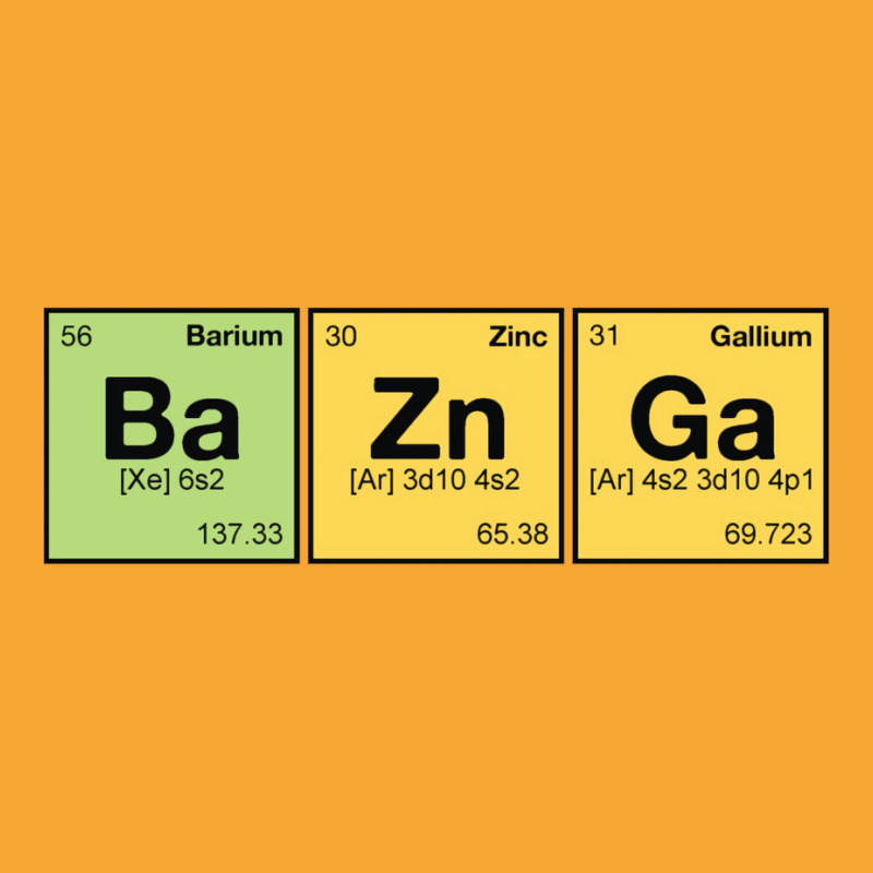 Ba Zn Ga!   Periodic Elements Scramble 1 Basic T-shirt by venooskafilav | Artistshot