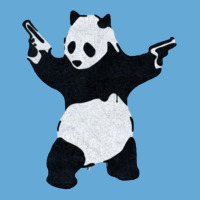 Banksy Panda With Guns Basic T-shirt | Artistshot