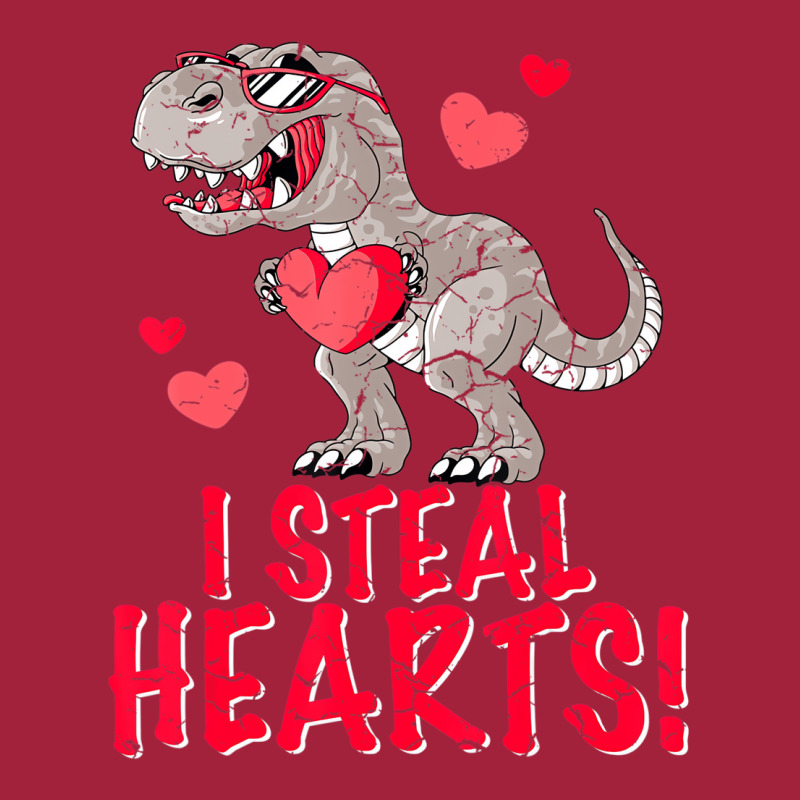 I Steal Hearts Trex Dino Boys Valentines Day Dinos Basic T-shirt | Artistshot