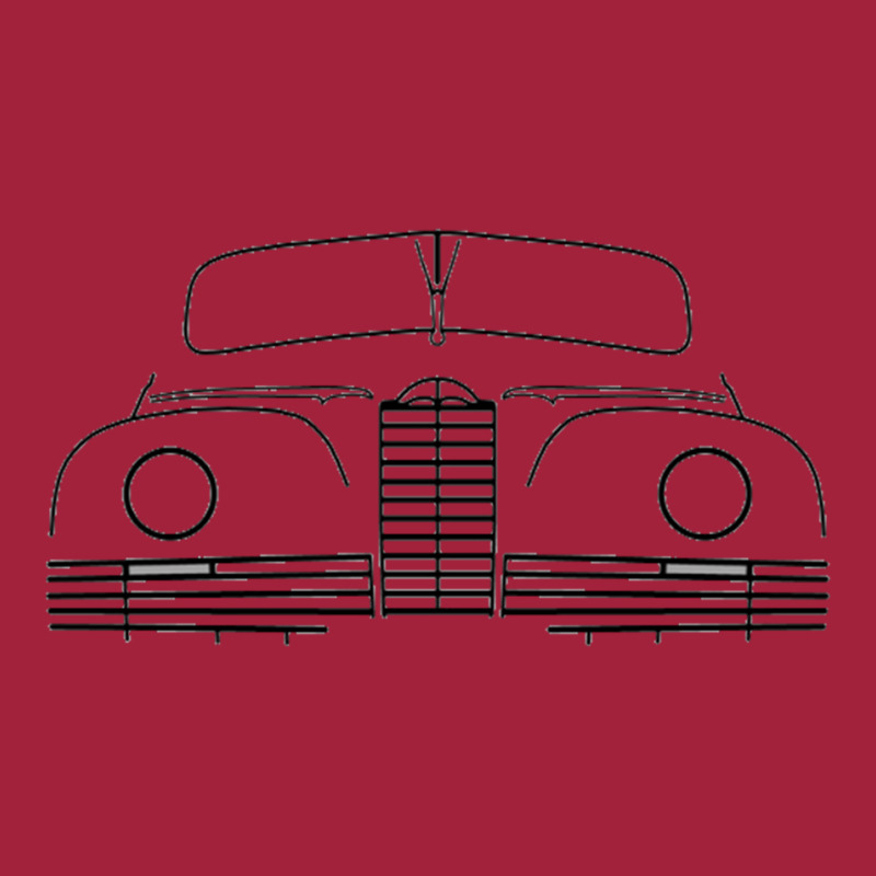 Packard Super Clipper 1940s Classic Car Black Outl Basic T-shirt by CaldwellNichols22 | Artistshot