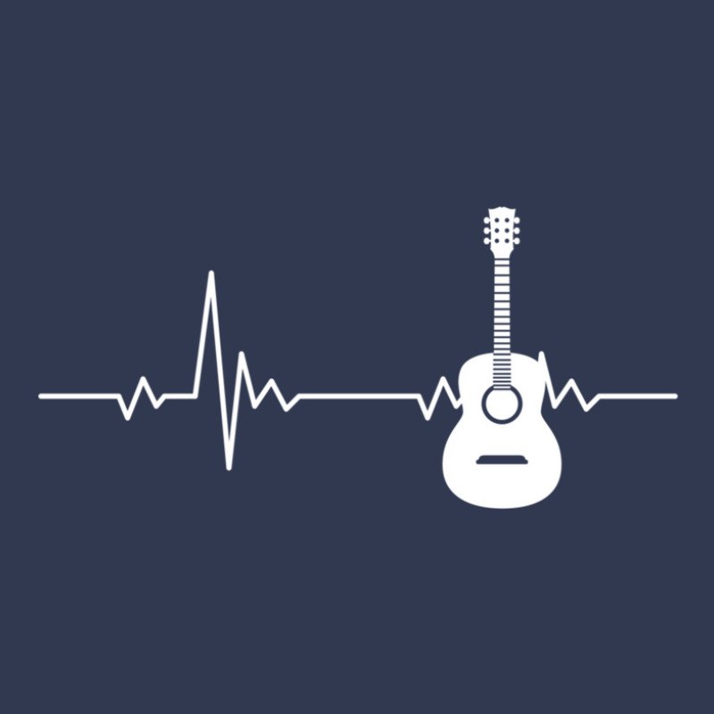 Guitar Musician Gift Acoustic Guitar Heartbeat Basic T-shirt | Artistshot